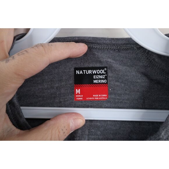 Naturwool Womens Medium Eizniz Merino Wool 100 Long Sleeve T-Shirt Baselayer - Picture 4 of 11